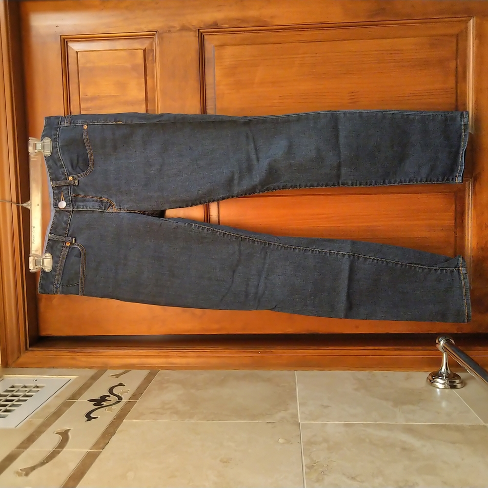 Gap Always Skinny Vintage Y2K Straight Leg Jeans 28/6a Dark Wash Stretch